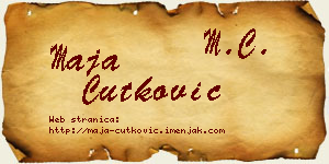 Maja Ćutković vizit kartica